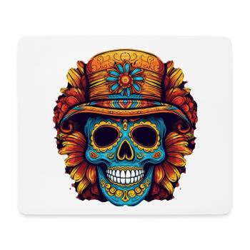 Cinco de Mayo Skull - Mousepad (Querformat) - Weiß - Vorne