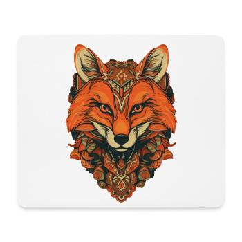 Fuchs - Mousepad (Querformat) - Weiß - Vorne