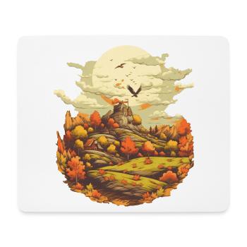 Autumnal landscape - Mouse Pad (horizontal) - white - Front