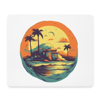 Strand - Mousepad (Querformat) - Weiß - Vorne