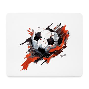 Ballon de football - Tapis de souris (format paysage) - blanc - Devant