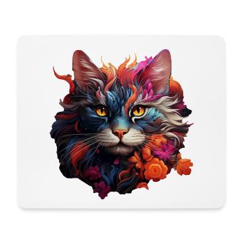 Katze - Mousepad (Querformat) - Weiß - Vorne