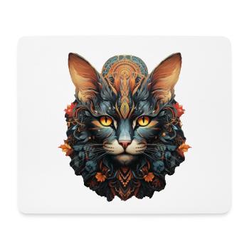 Katze - Mousepad (Querformat) - Weiß - Vorne