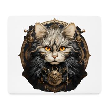 Katze - Mousepad (Querformat) - Weiß - Vorne