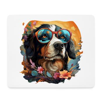 Hund - Mousepad (Querformat) - Weiß - Vorne