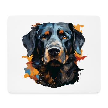 Hund - Mousepad (Querformat) - Weiß - Vorne