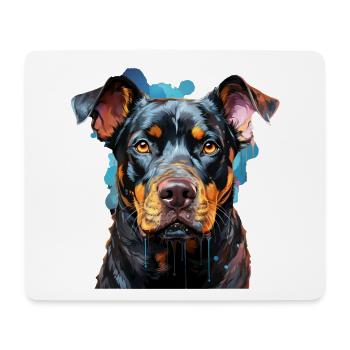 Hund - Mousepad (Querformat) - Weiß - Vorne