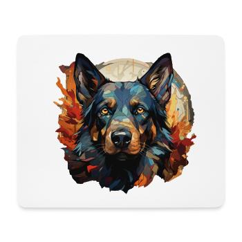 Hund - Mousepad (Querformat) - Weiß - Vorne