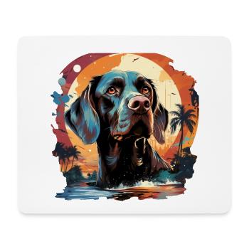 Dog - Mouse Pad (horizontal) - white - Front