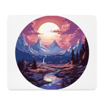 Landscape - Illustration - Mouse Pad (horizontal) - white - Front