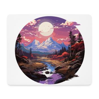 Landscape - Illustration - Mouse Pad (horizontal) - white - Front