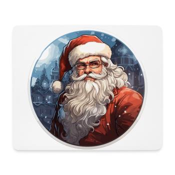 Père Noël - illustration - Tapis de souris (format paysage) - blanc - Devant