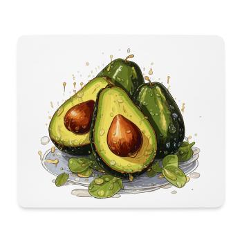 Avocado - Illustration - Mouse Pad (horizontal) - white - Front