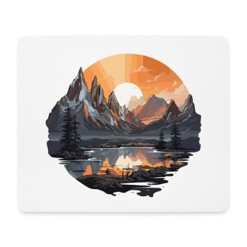 Landscape - Illustration - Mouse Pad (horizontal) - white - Front