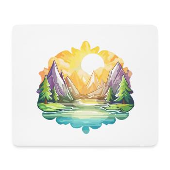 Landscape - Illustration - Mouse Pad (horizontal) - white - Front