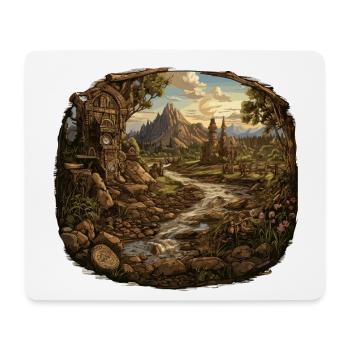 Landscape - Illustration - Mouse Pad (horizontal) - white - Front
