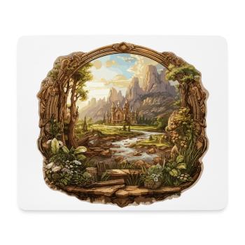 Landscape - Illustration - Mouse Pad (horizontal) - white - Front
