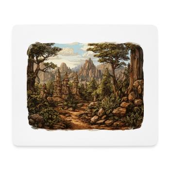 Landscape - Illustration - Mouse Pad (horizontal) - white - Front