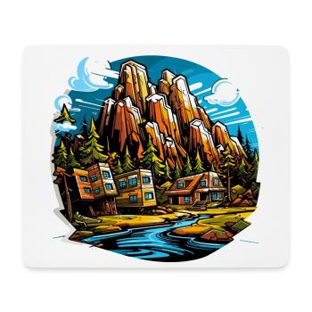 Landscape - Illustration - Mouse Pad (horizontal) - white - Front