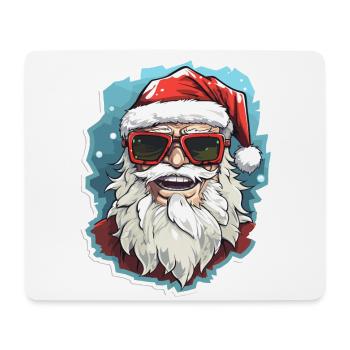 Père Noël - illustration - Tapis de souris (format paysage) - blanc - Devant