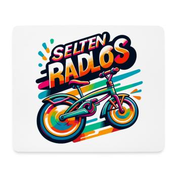 Selten Radlos - Fahrrad Illustration - Mousepad (Querformat) - Weiß - Vorne