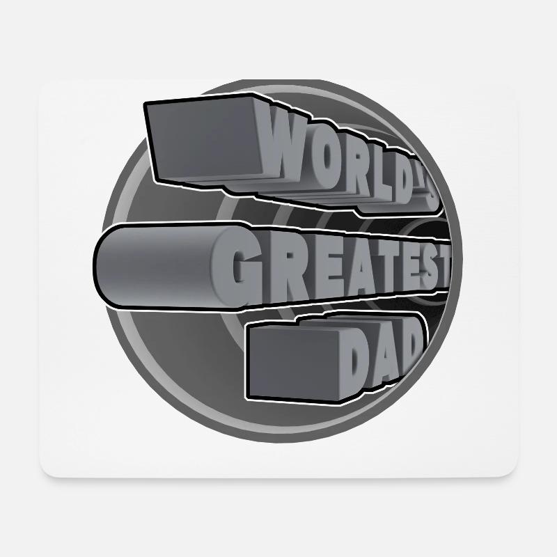 DER GRÖSSTE VATER DER WELT - Mousepad (Querformat) - Weiß