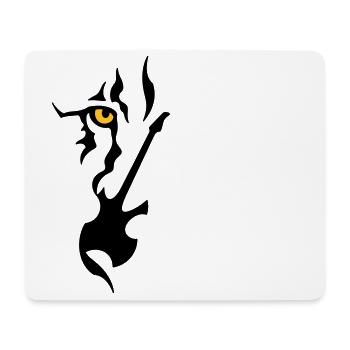 Rock and Roar Guitar Solo - Mouse Pad (horizontal) - white - Front
