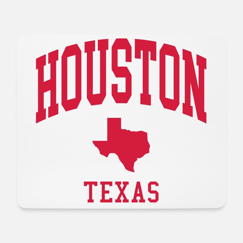 Houston - Mousepad (Querformat) - Weiß