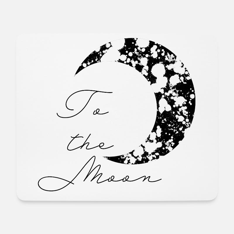 To the moon - Mouse Pad (horizontal) - white
