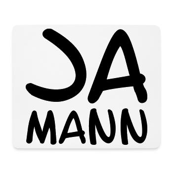 Ja Mann - Mousepad (Querformat) - Weiß - Vorne