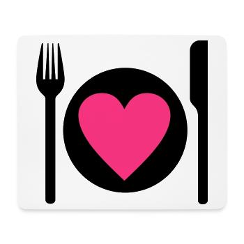 eat - Mouse Pad (horizontal) - white - Front