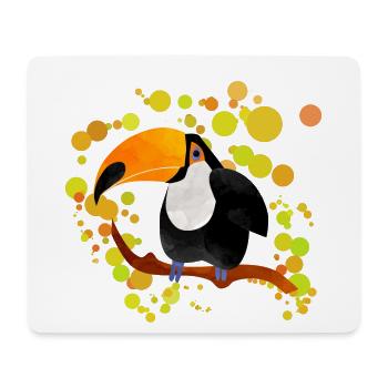 Toucan - Mouse Pad (horizontal) - white - Front