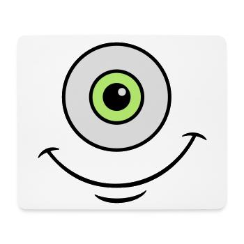 monster eye - Mouse Pad (horizontal) - white - Front