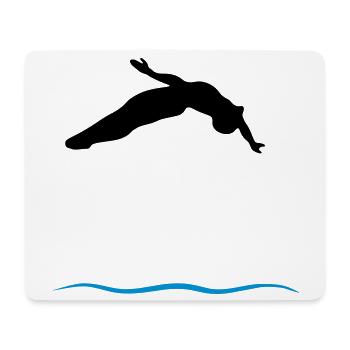 Turmspringer - Mousepad (Querformat) - Weiß - Vorne