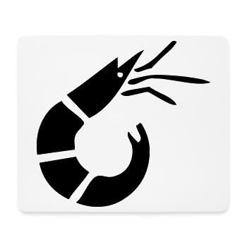 Garnele - Krabbe - Shrimp -Fischerei - Mousepad (Querformat) - Weiß - Vorne
