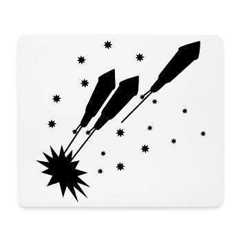 rockets rockets new year - Mouse Pad (horizontal) - white - Front