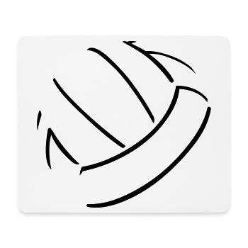 Volleyball Ball - Mousepad (Querformat) - Weiß - Vorne