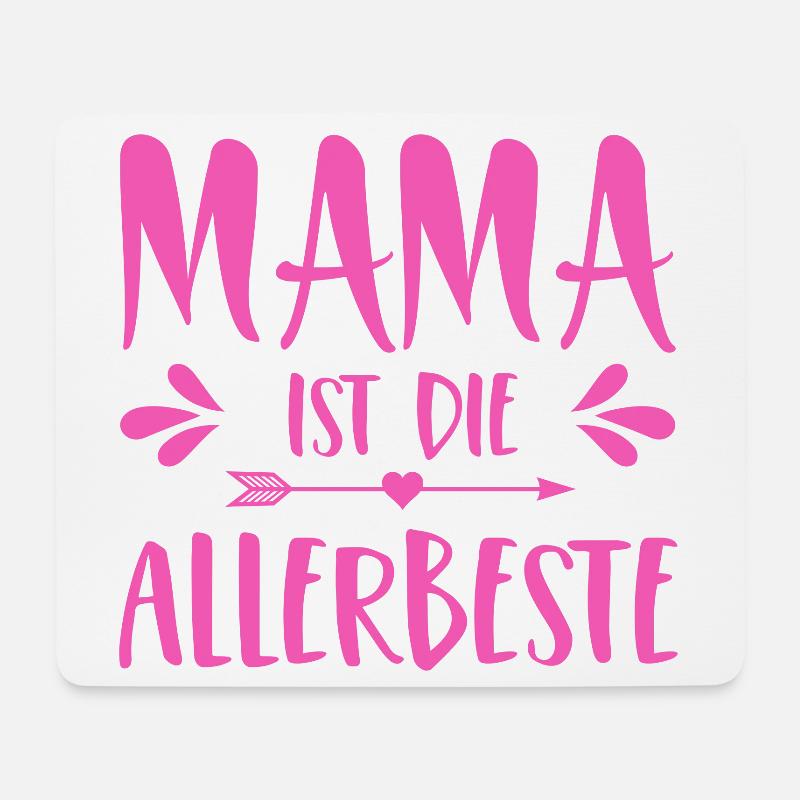 Mama ist die Allerbeste - Mousepad (Querformat) - Weiß