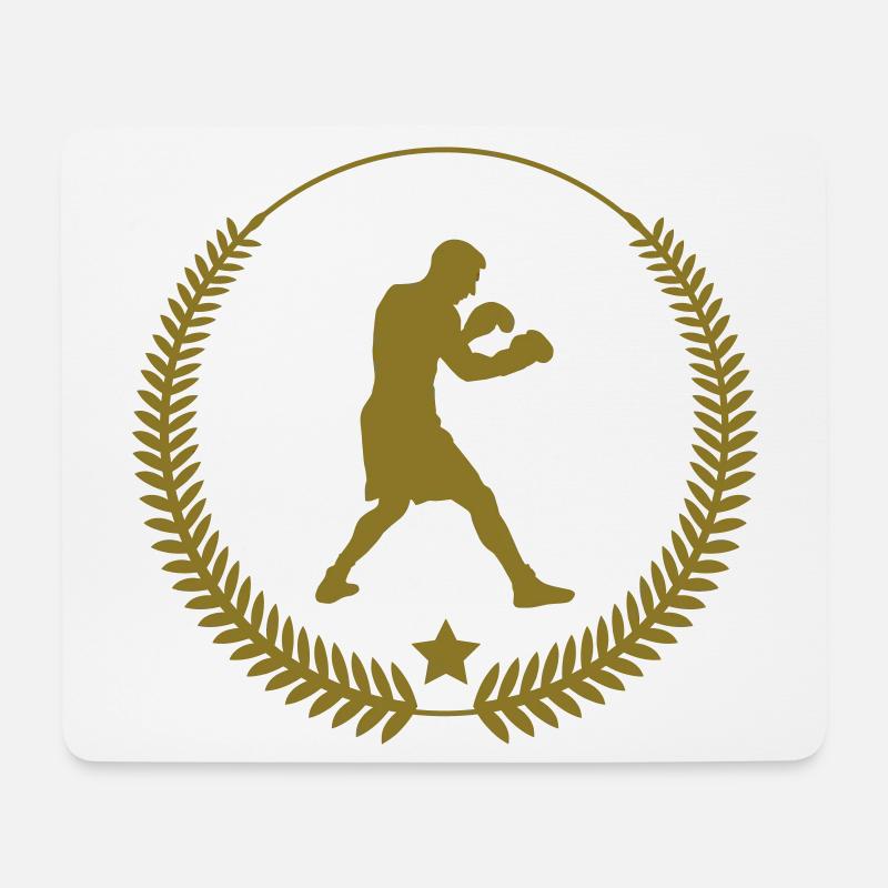 Boxen / Boxer / Boxing / Fight / Ali - Mousepad (Querformat) - Weiß