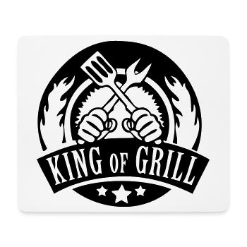 king of grill - Mouse Pad (horizontal) - white - Front
