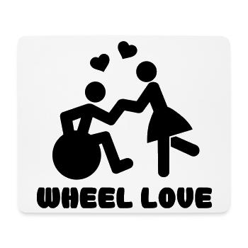 Wheellove für Rollstuhlfahrer, die tanzen * - Mousepad (Querformat) - Weiß - Vorne