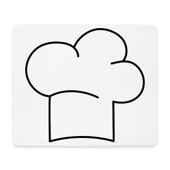 Toque - Tapis de souris (format paysage) - blanc - Devant