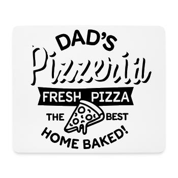 Dad's Pizzeria Daddy pizza baker outdoor kitchen - Mouse Pad (horizontal) - white - Front