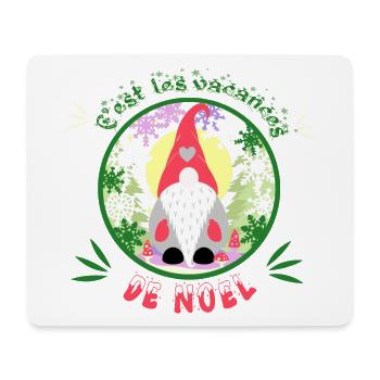 c'est les vacances de noël - Tapis de souris (format paysage) - blanc - Devant