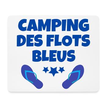 camping, fan de camping - Tapis de souris (format paysage) - blanc - Devant