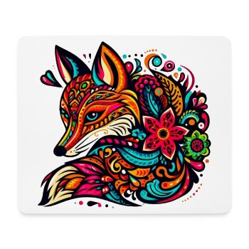 Fuchs - Mousepad (Querformat) - Weiß - Vorne