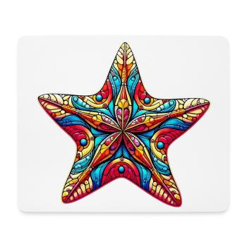 Seestern - Mousepad (Querformat) - Weiß - Vorne