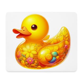 Caneton Canard Canard - Tapis de souris (format paysage) - blanc - Devant