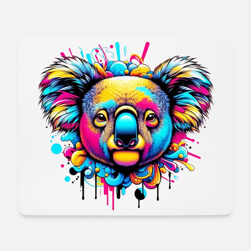 Koala - Mousepad (Querformat) - Weiß