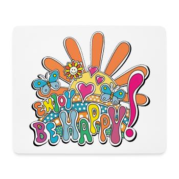 Bunte Freude Illustration - Mousepad (Querformat) - Weiß - Vorne